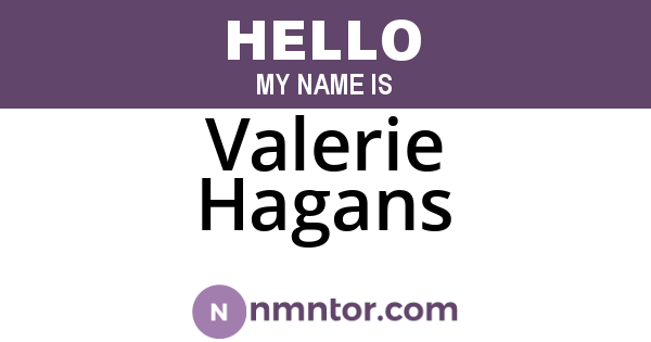 Valerie Hagans
