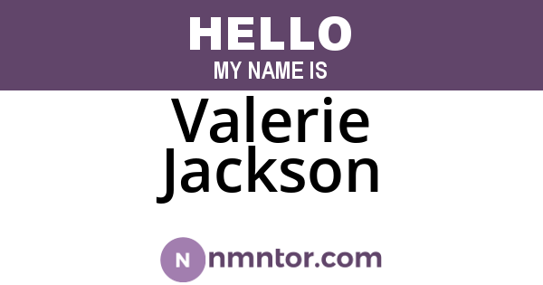 Valerie Jackson