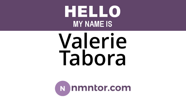 Valerie Tabora