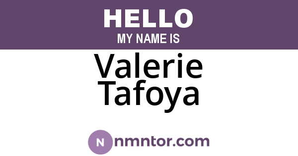 Valerie Tafoya