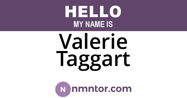 Valerie Taggart