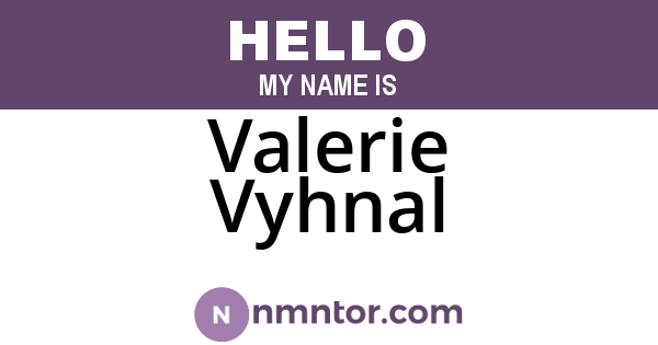 Valerie Vyhnal