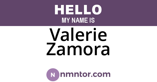 Valerie Zamora