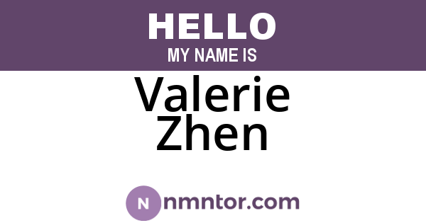 Valerie Zhen