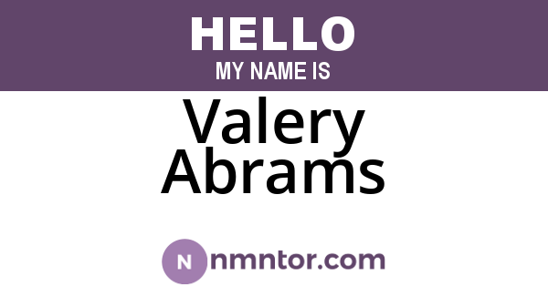 Valery Abrams