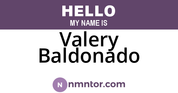 Valery Baldonado