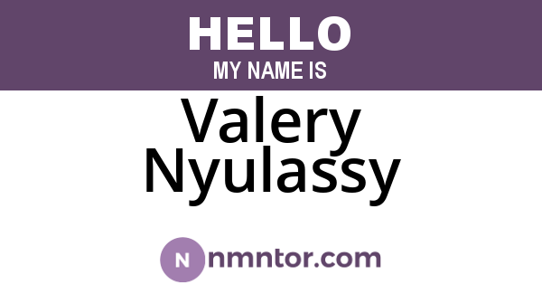 Valery Nyulassy
