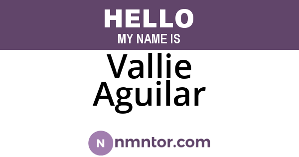 Vallie Aguilar