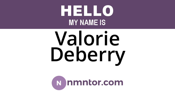 Valorie Deberry