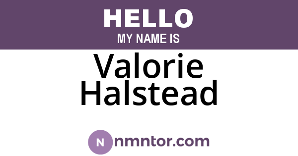 Valorie Halstead