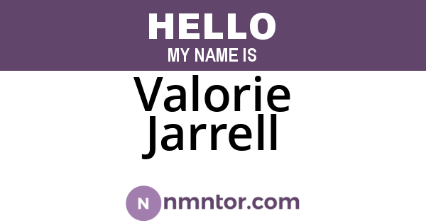 Valorie Jarrell