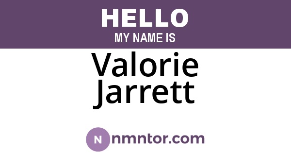 Valorie Jarrett