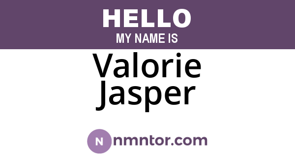 Valorie Jasper