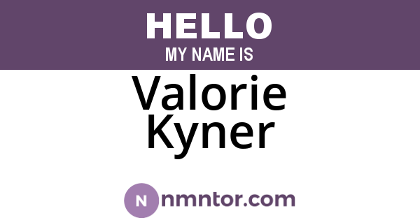 Valorie Kyner