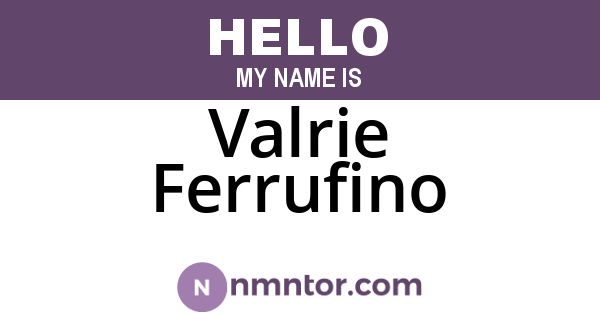 Valrie Ferrufino