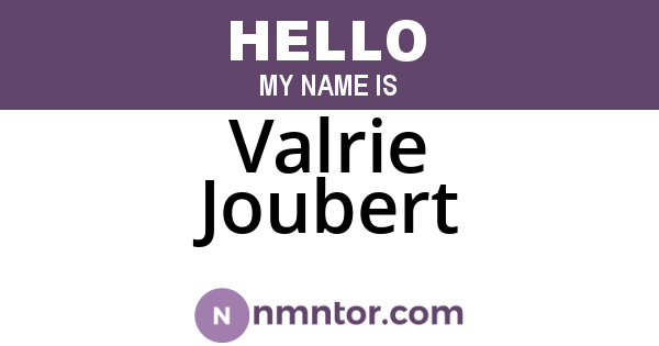 Valrie Joubert