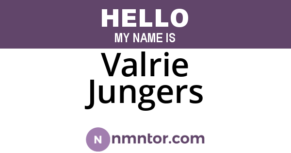 Valrie Jungers