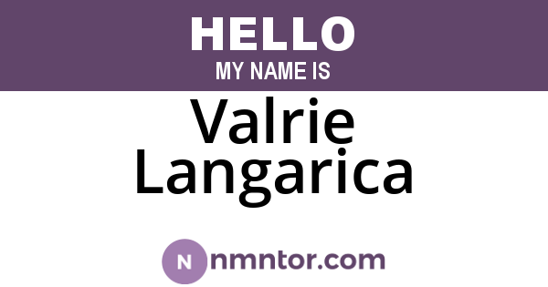 Valrie Langarica