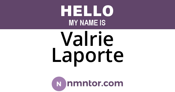 Valrie Laporte