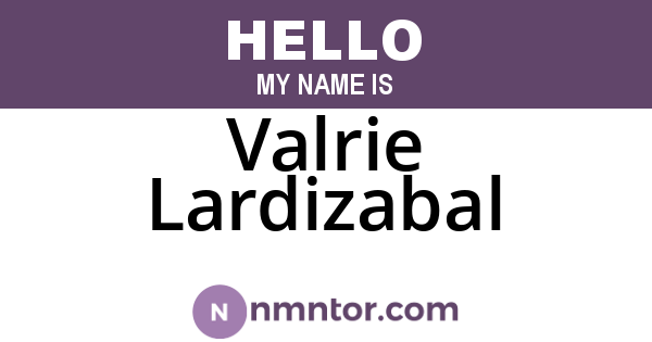 Valrie Lardizabal