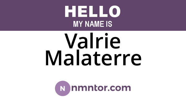 Valrie Malaterre