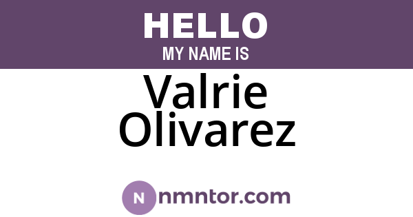 Valrie Olivarez