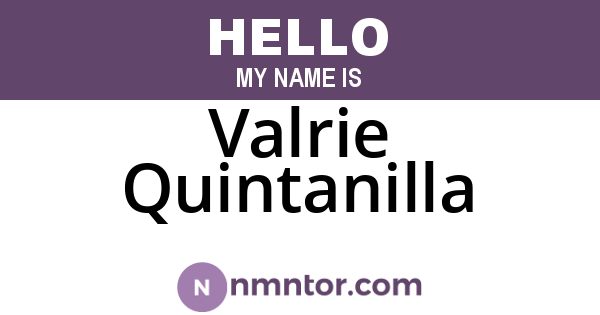 Valrie Quintanilla