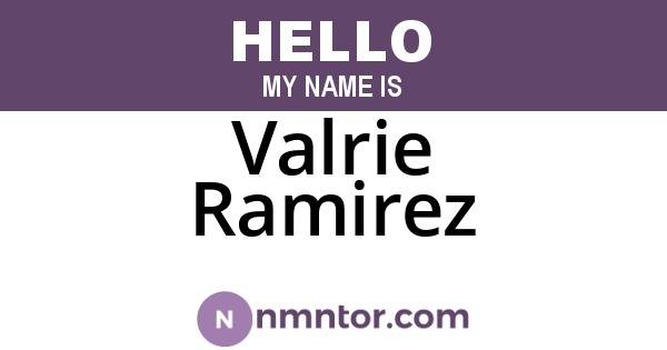 Valrie Ramirez