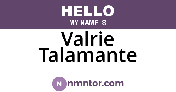 Valrie Talamante