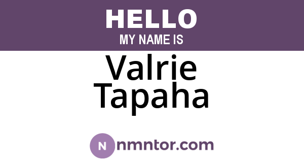 Valrie Tapaha