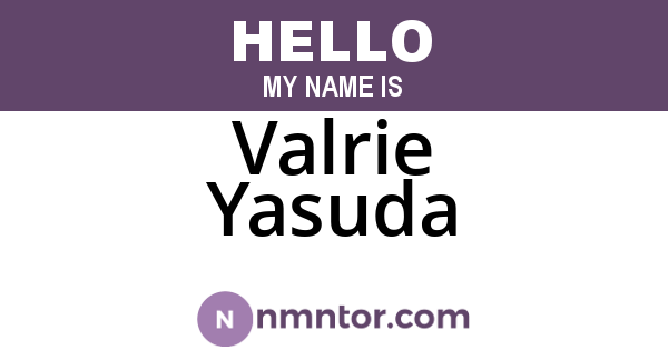 Valrie Yasuda