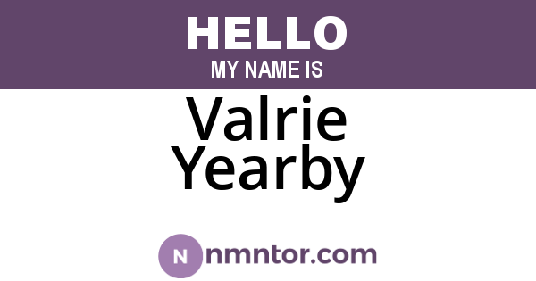Valrie Yearby