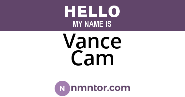 Vance Cam