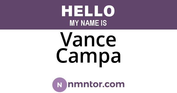 Vance Campa