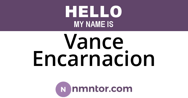 Vance Encarnacion