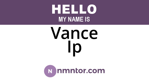 Vance Ip
