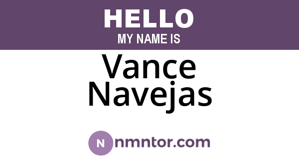 Vance Navejas