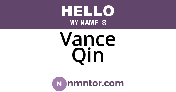 Vance Qin