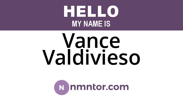 Vance Valdivieso