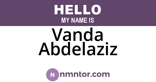 Vanda Abdelaziz