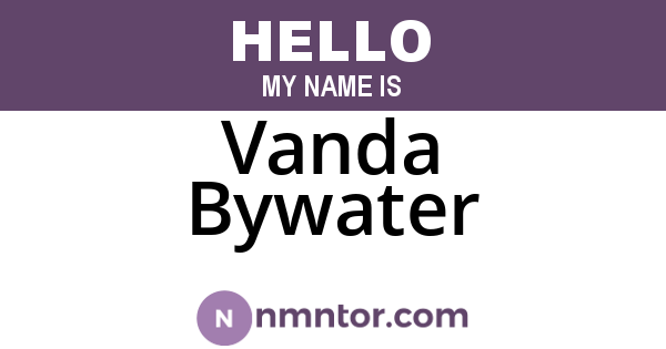Vanda Bywater