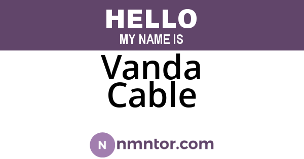 Vanda Cable
