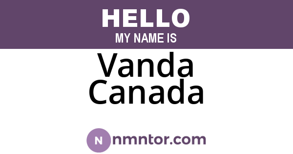 Vanda Canada