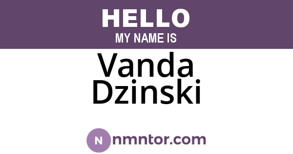 Vanda Dzinski