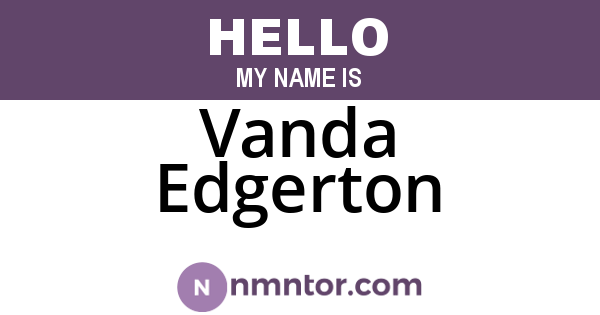 Vanda Edgerton