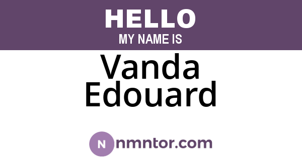 Vanda Edouard