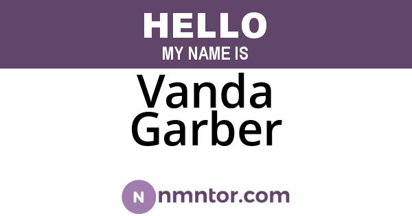 Vanda Garber