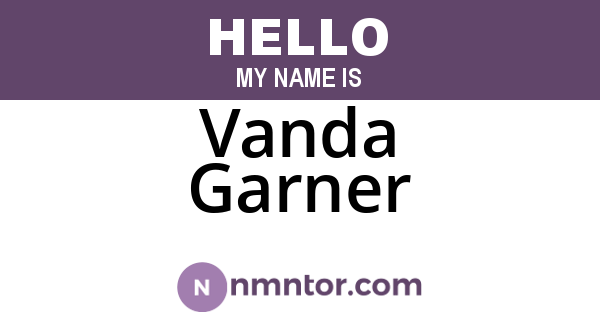 Vanda Garner