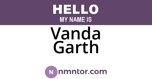 Vanda Garth