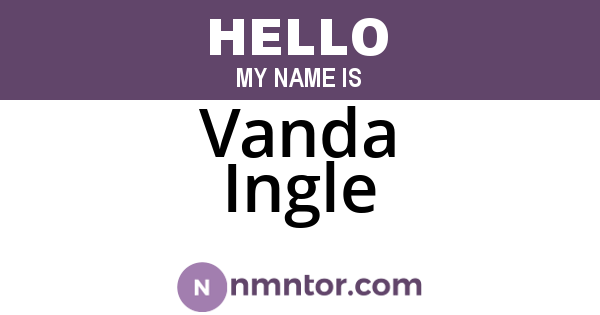 Vanda Ingle